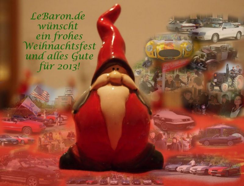Frohes Weihnachtsfest und und alles Gute fÃ¼r 2013!
