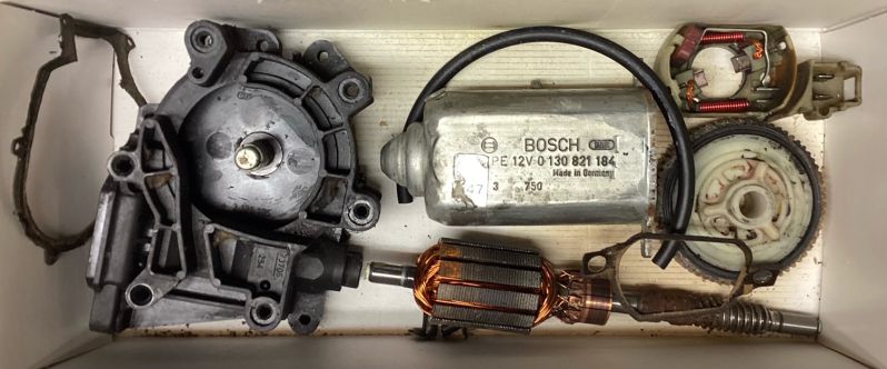 Fh-Motor hinten zerlegt
