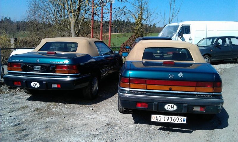 Fahrzeugwechsel ...
mein neuer: links, mein alter, am Ostermontag leider verstorbene: rechts

