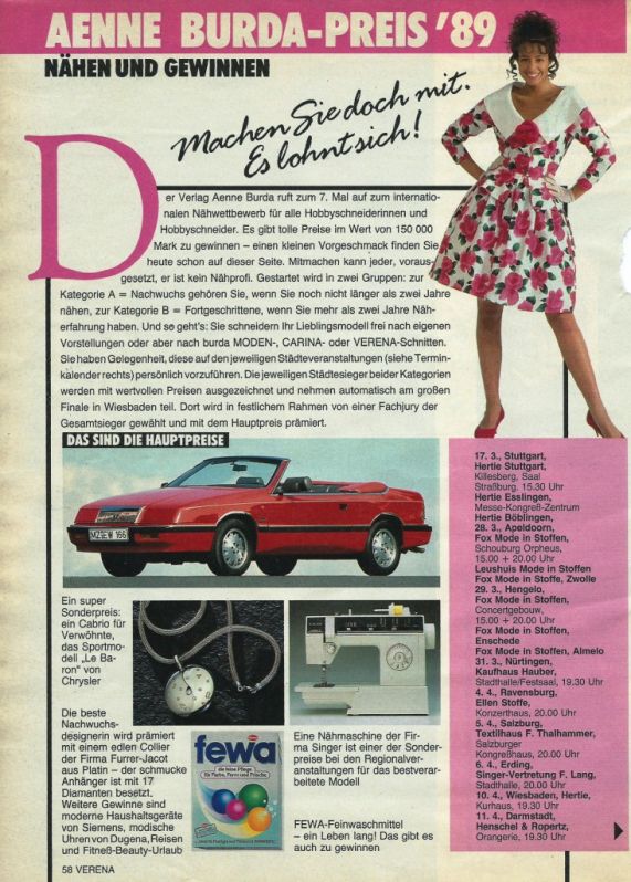Preisausschreiben-Verena-4.89-Aenne Burda Verlag - Kopie
Preissauschreiben in einer Handarbeitszeitung

