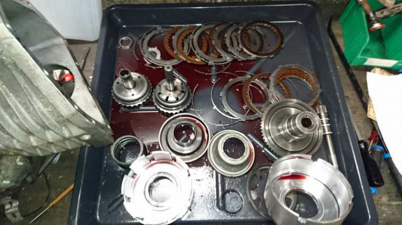 Die Input Drum zerlegt.
