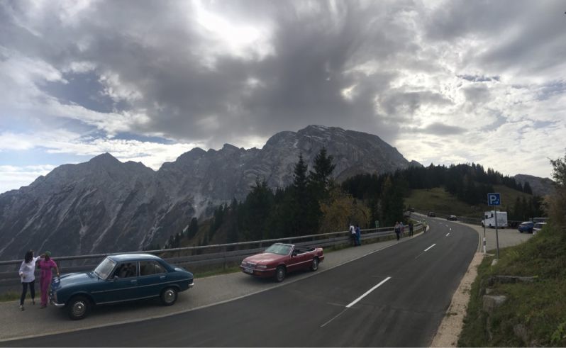 unser "Konvoi" aus 2 Oldies 
